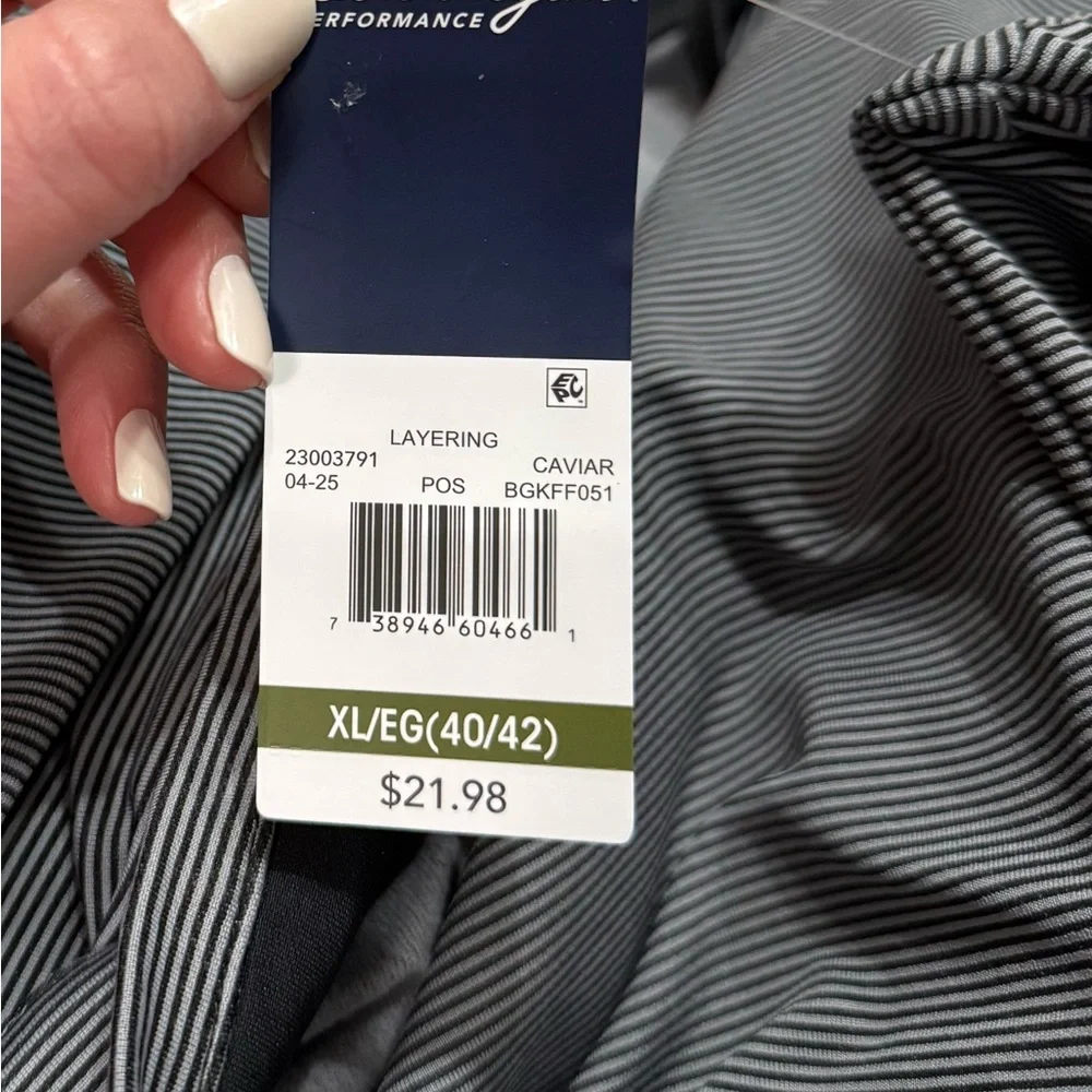 Ben Hogan Gray/black Quarter-Zip golf Pullover
